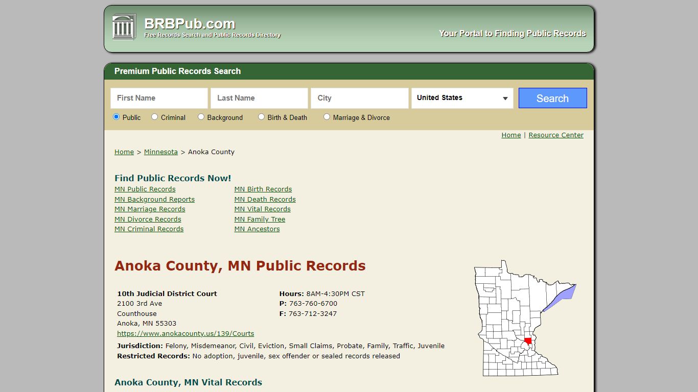 Anoka County Public Records | Search Minnesota Government ...